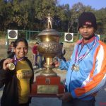 Won Gold Medal in All India University Individual.